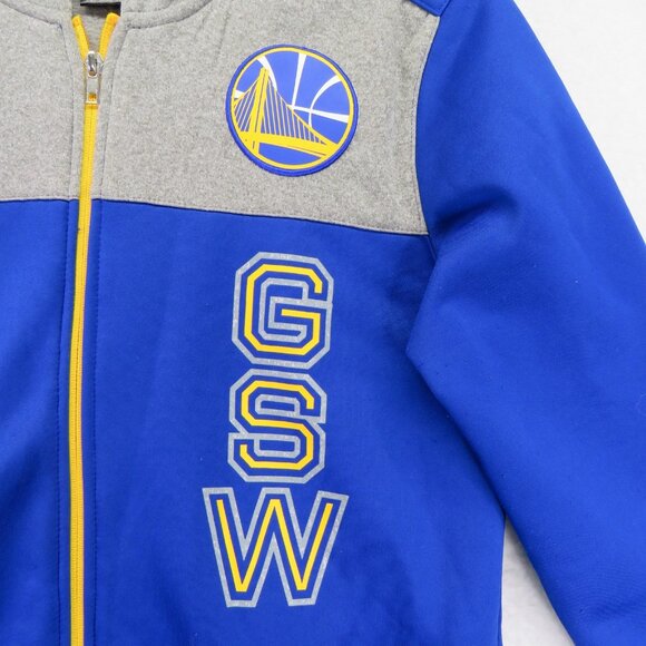Golden State Warriors Jacket Youth Large‎ NBA Basketball ClimaWarm Adidas - Picture 3 of 12